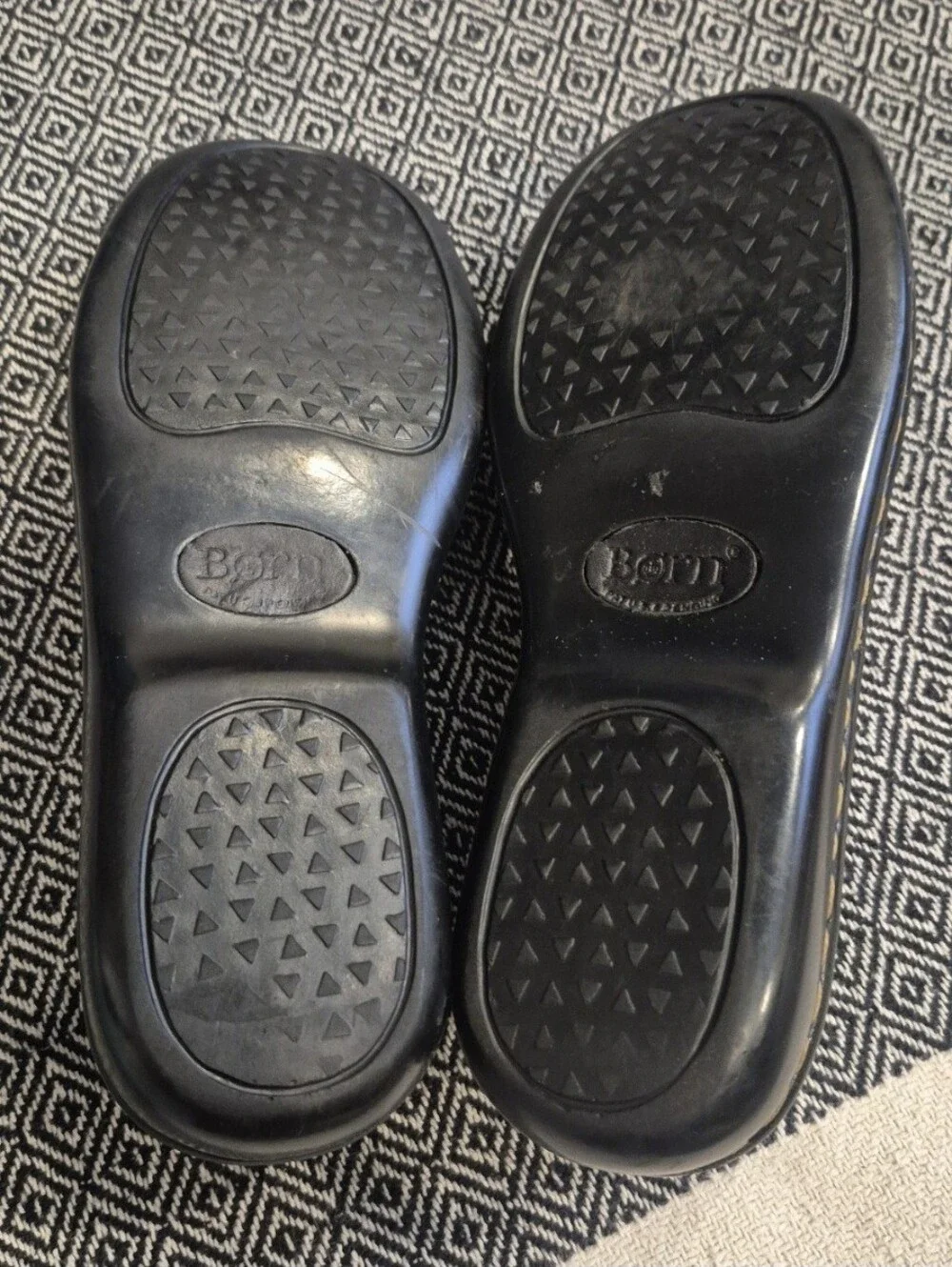 Born Black Leather Loafers With Tassels Size 6.5